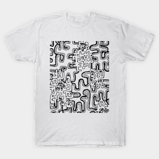 A Maze Ing Aussie Tangle with Transparent Background T-Shirt